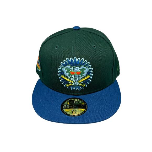 New Era 59fifty‎ Oakland Athletics 50th Anniversary Patch Hat Sz 7 1/4 - Picture 1 of 5